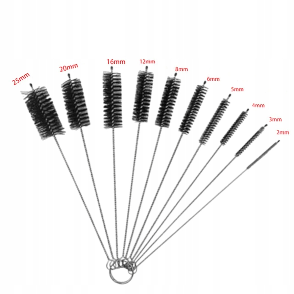 WĄSKA SZCZOTECZKA DO CZYSZCZENIA RURKI EKSPRESU SPIENIACZA RUR WYCIOR 10x Marka Inna