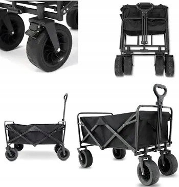 Wózek turystyczny campingowy plażowy Składany transportowy duży