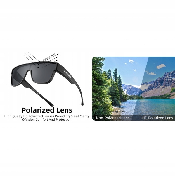 OKULARY SPORTOWE POLARYZACYJNE NA ROWER PRZECIWSŁONECZNE FOTOCHROMOWE UV400 Model SP304