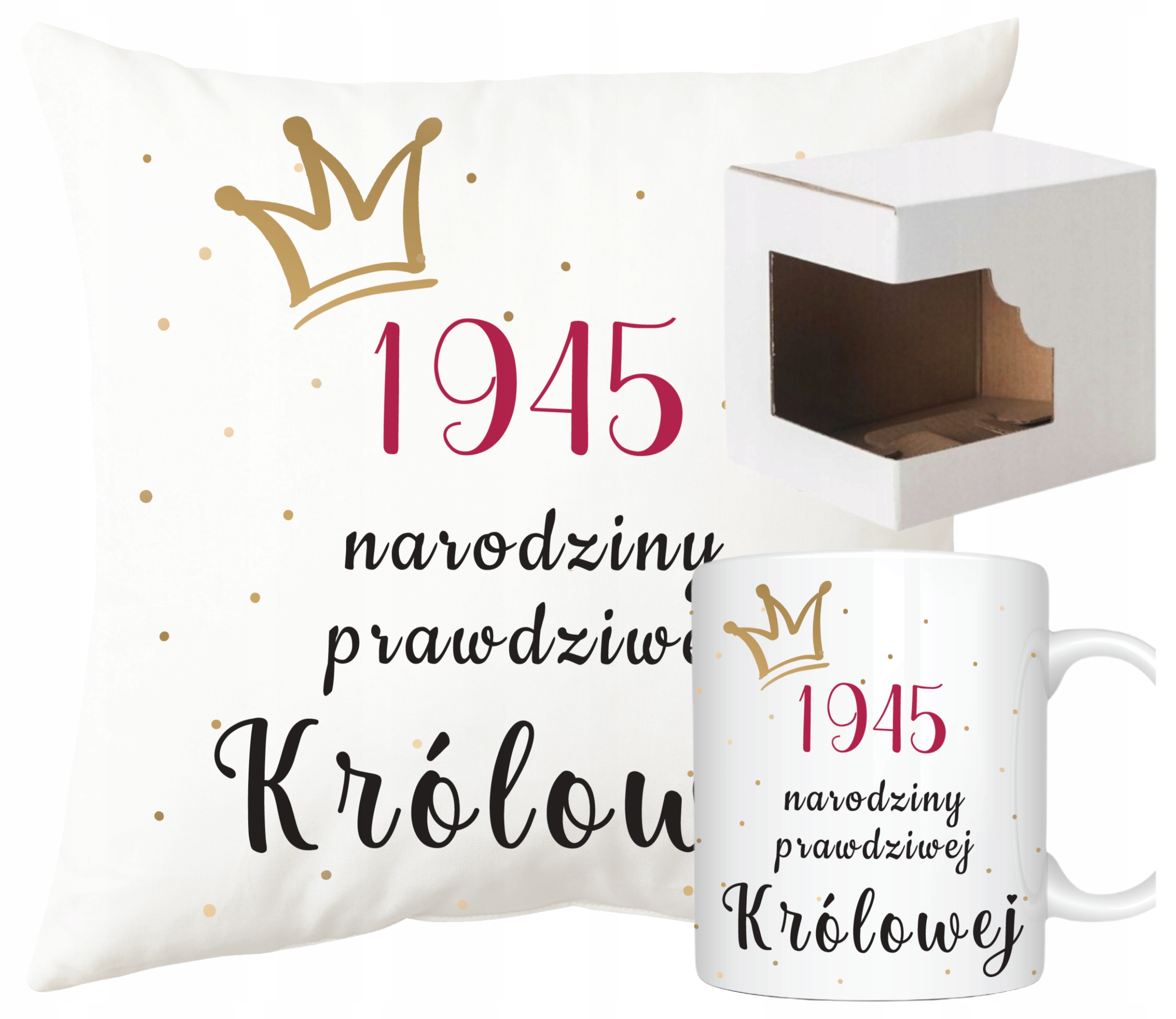 80 Urodziny Dla Kobiety narodziny królowej 80 Lat Kubek Poduszka