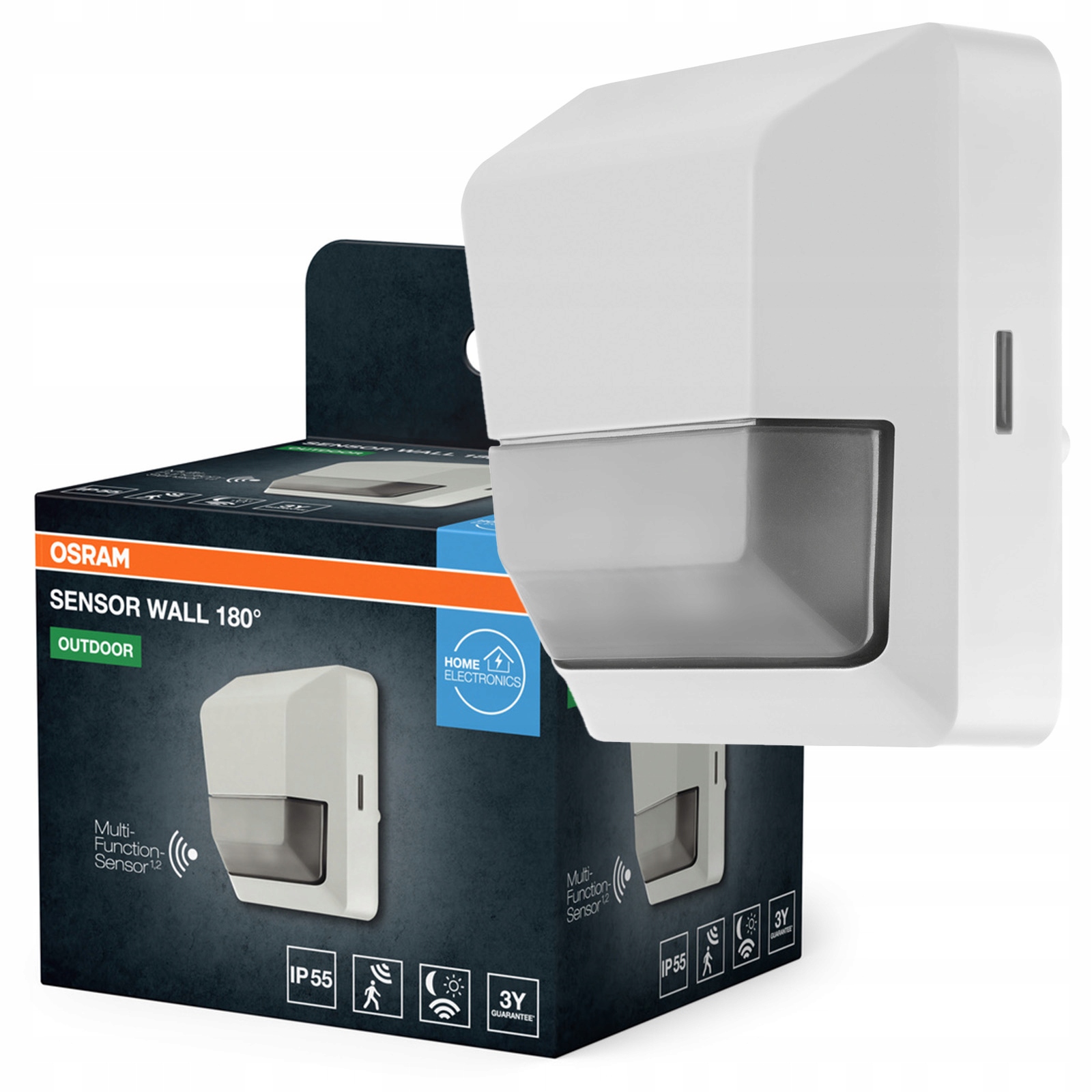 Snímač pohybu a soumraku světla Venkovní Led Bílá IP55 Osram