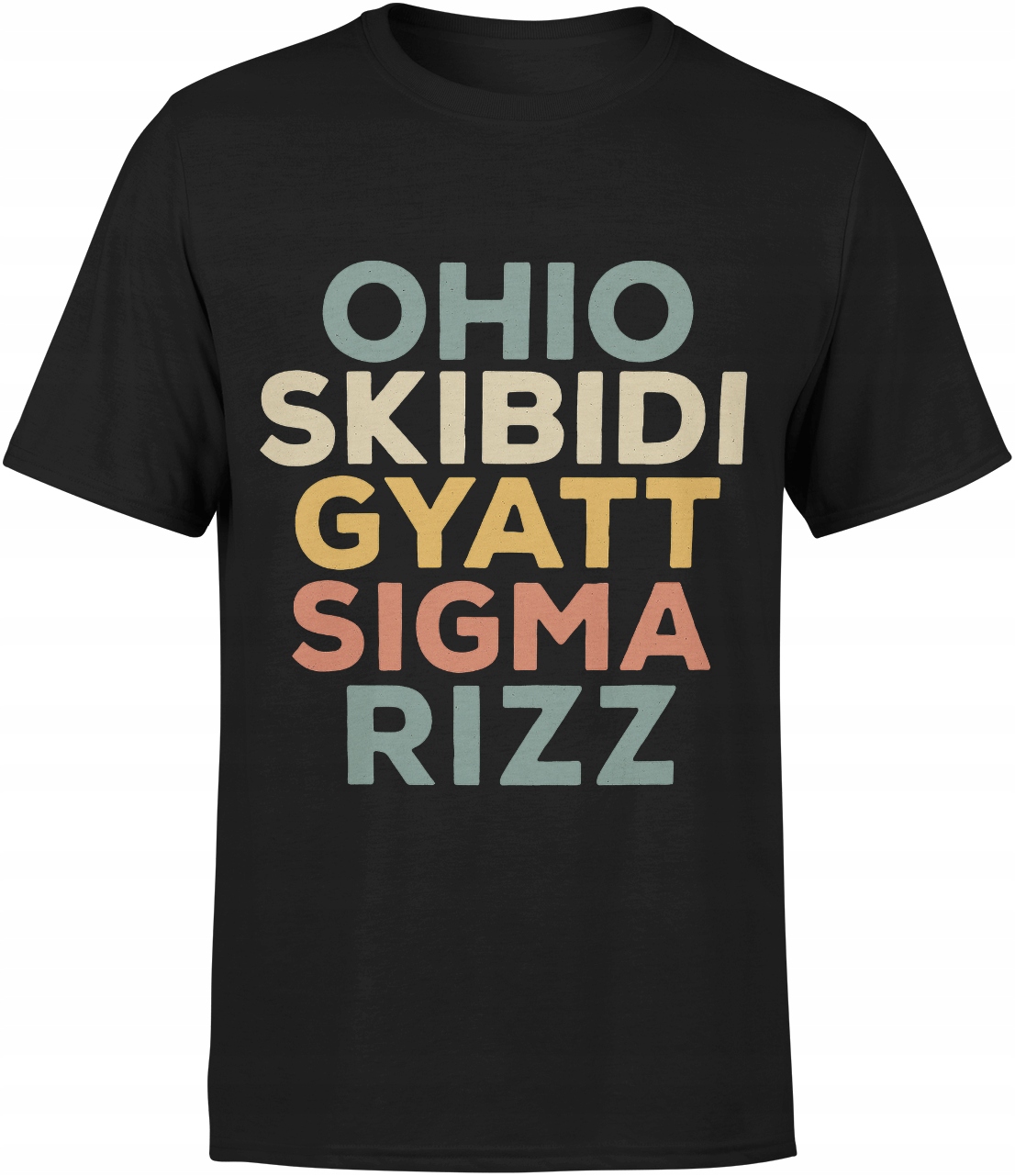 KOSZULKA OHIO SKIBIDI GYATT SIGMA RIZZ RIZZLER TIK TOK MEMY MEME MĘSKA ...