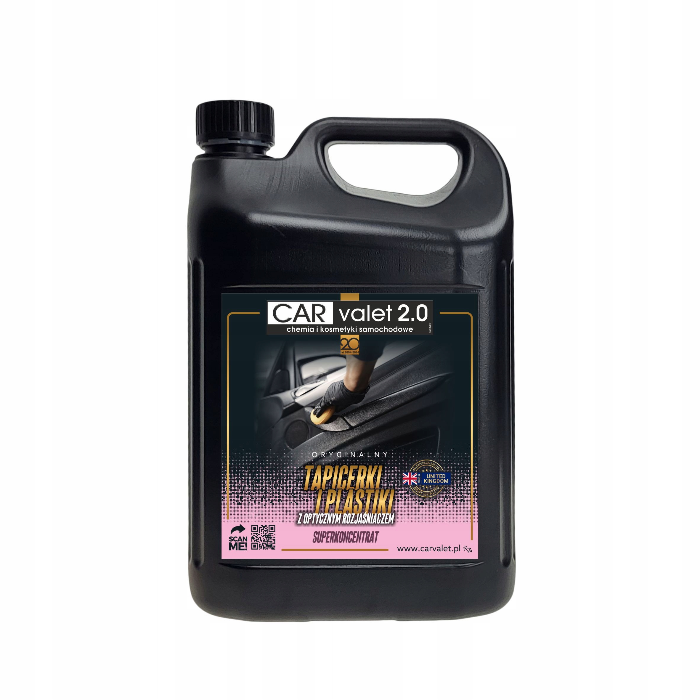 Różowy Płyn Do Prania Czyszczenia Tapicerki Tapicerek Plastików 5L Carvalet