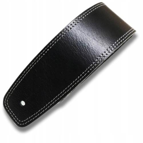 Skórzany pasek do gitary Black Elegance, czarny pas gitarowy ze skóry Stan opakowania oryginalne