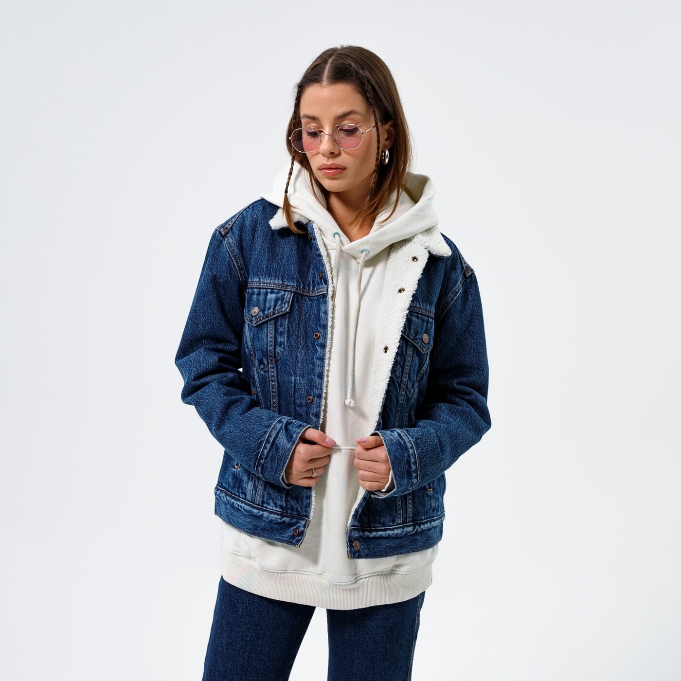 Levis Džínová Bunda S Eko Zateplením A Límcem Kožešina S 6FA