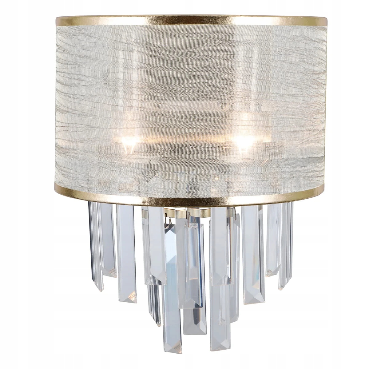Nástěnná lampa Italux Torreia Led s krystaly, mosaz