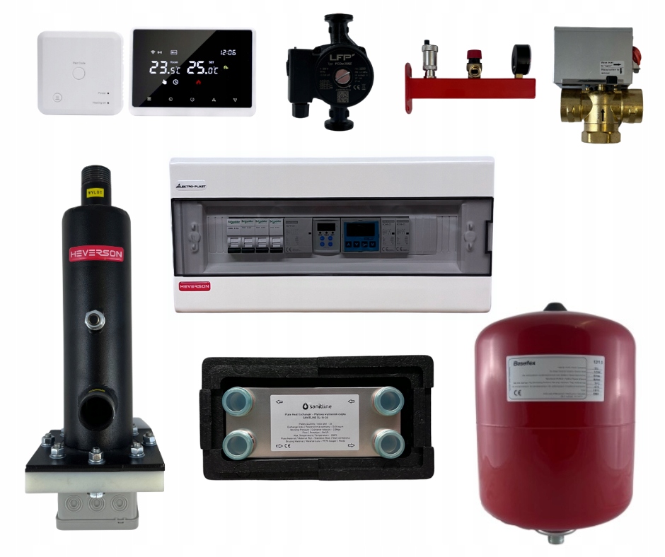 Heverson montážny set pre kotlové pece 15 kW dvojfunkčný kotol eko