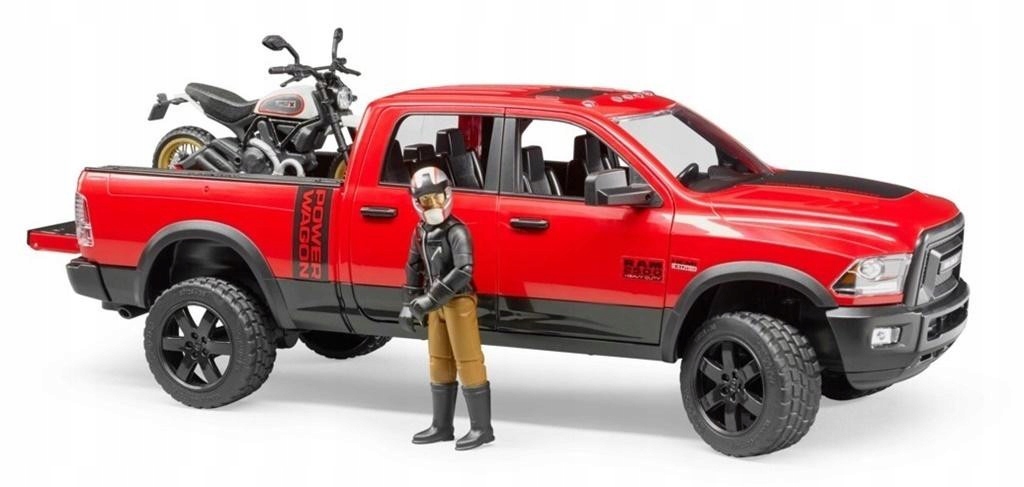 Auto Dodge RAM 2500 ZABAWKA Wagon z Motocyklem Kod producenta SAMOCHOD DLA DZIECKA DO ZABAWY AUTKO TERENOWE