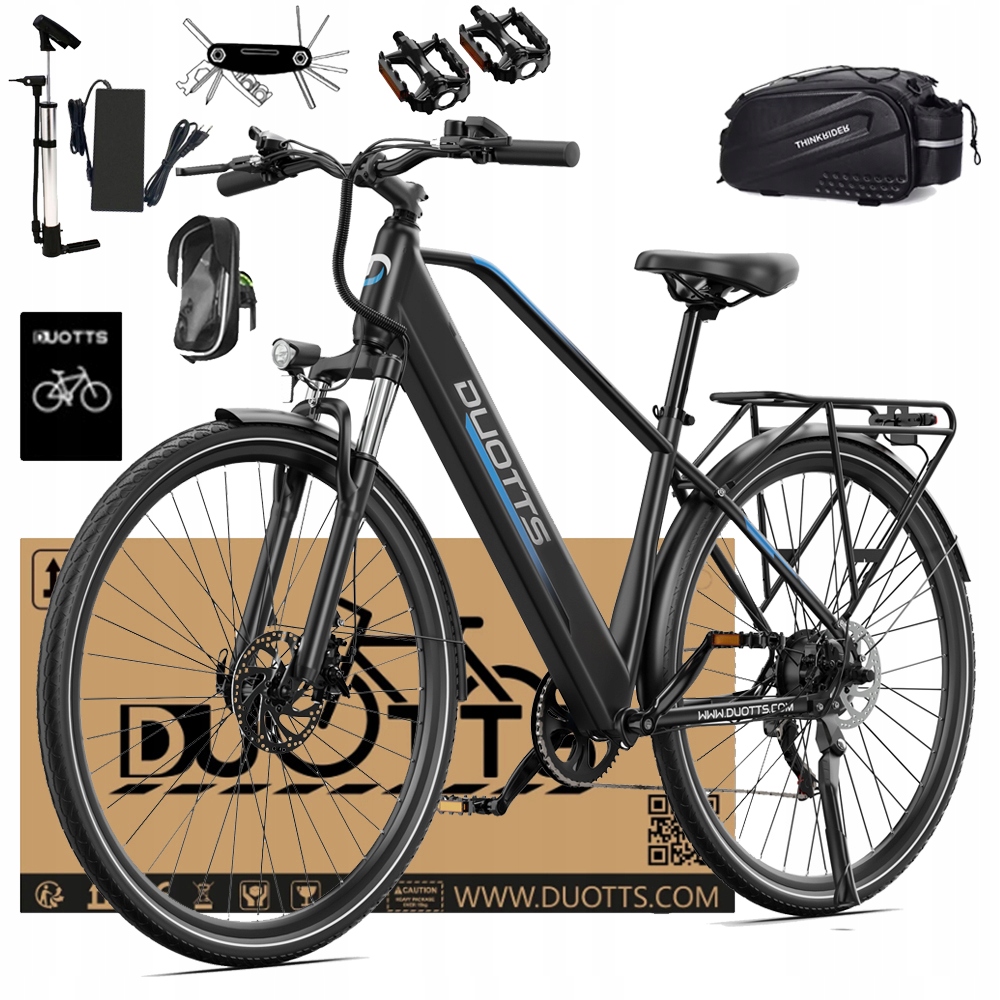 Duotts C29 Lite Rower Elektryczne 36V 13AH 250W 25km/h 65km 27.5“ Miejskie