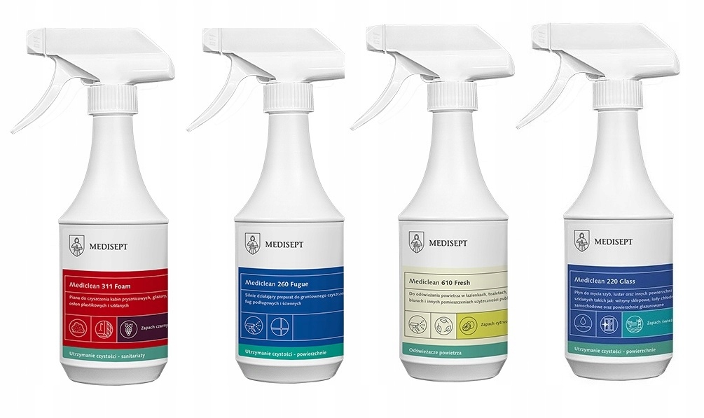 

Zestaw do sprzątania łazienki 4 x 500 ml Medisept