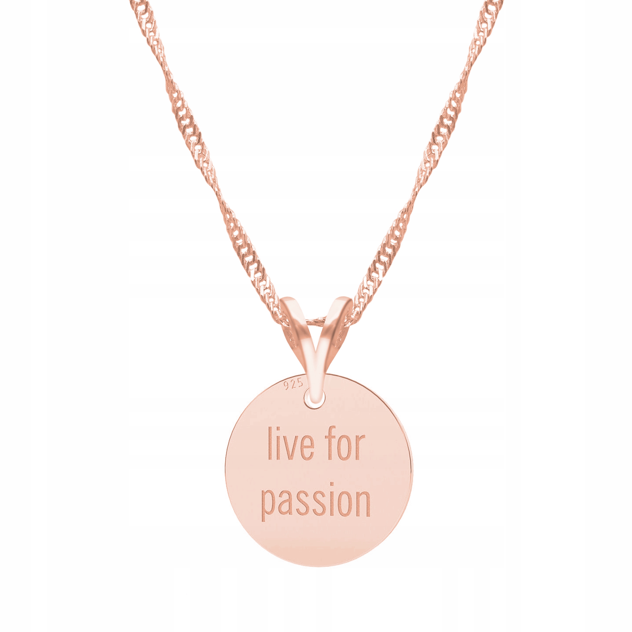 Řetízek zlatý náhrdelník 925 Plech Nápis