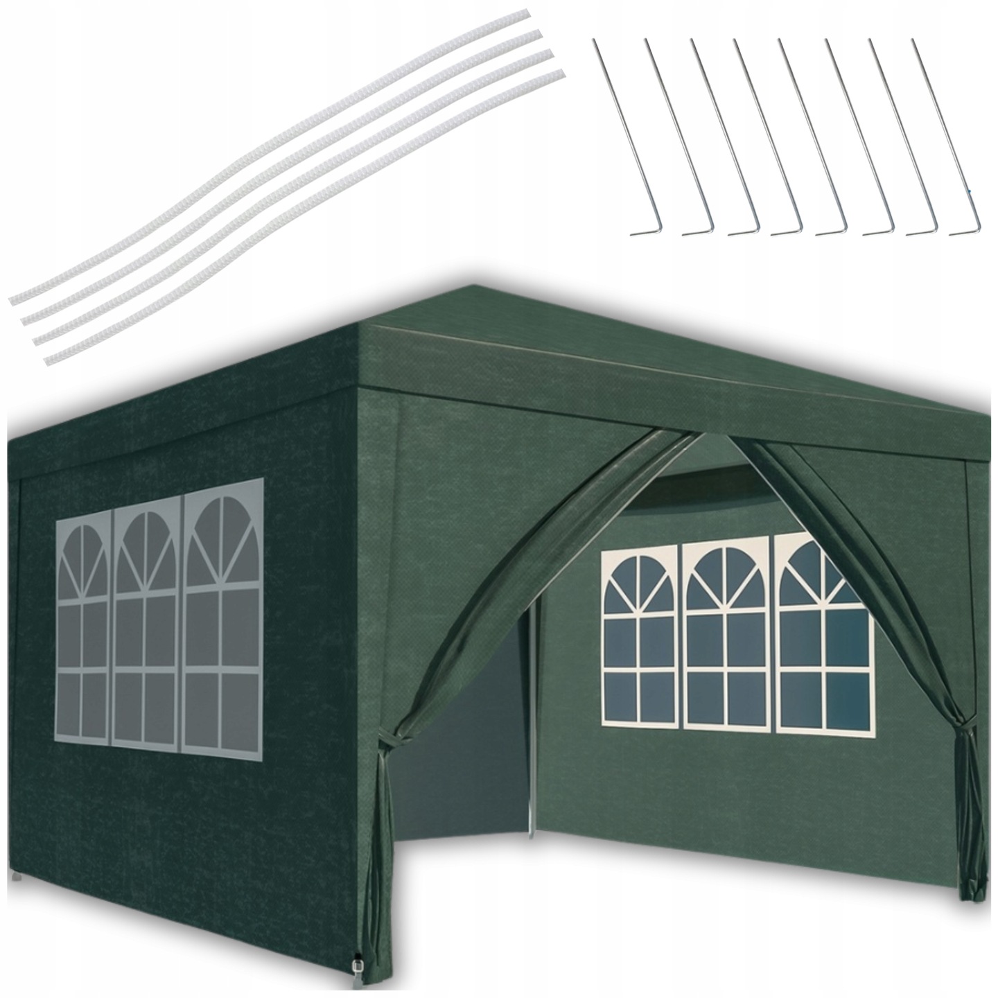 Namiot Pawilon Ogrodowy handlowy imprezowy Altana na Taras Dach Ścianki 3x3