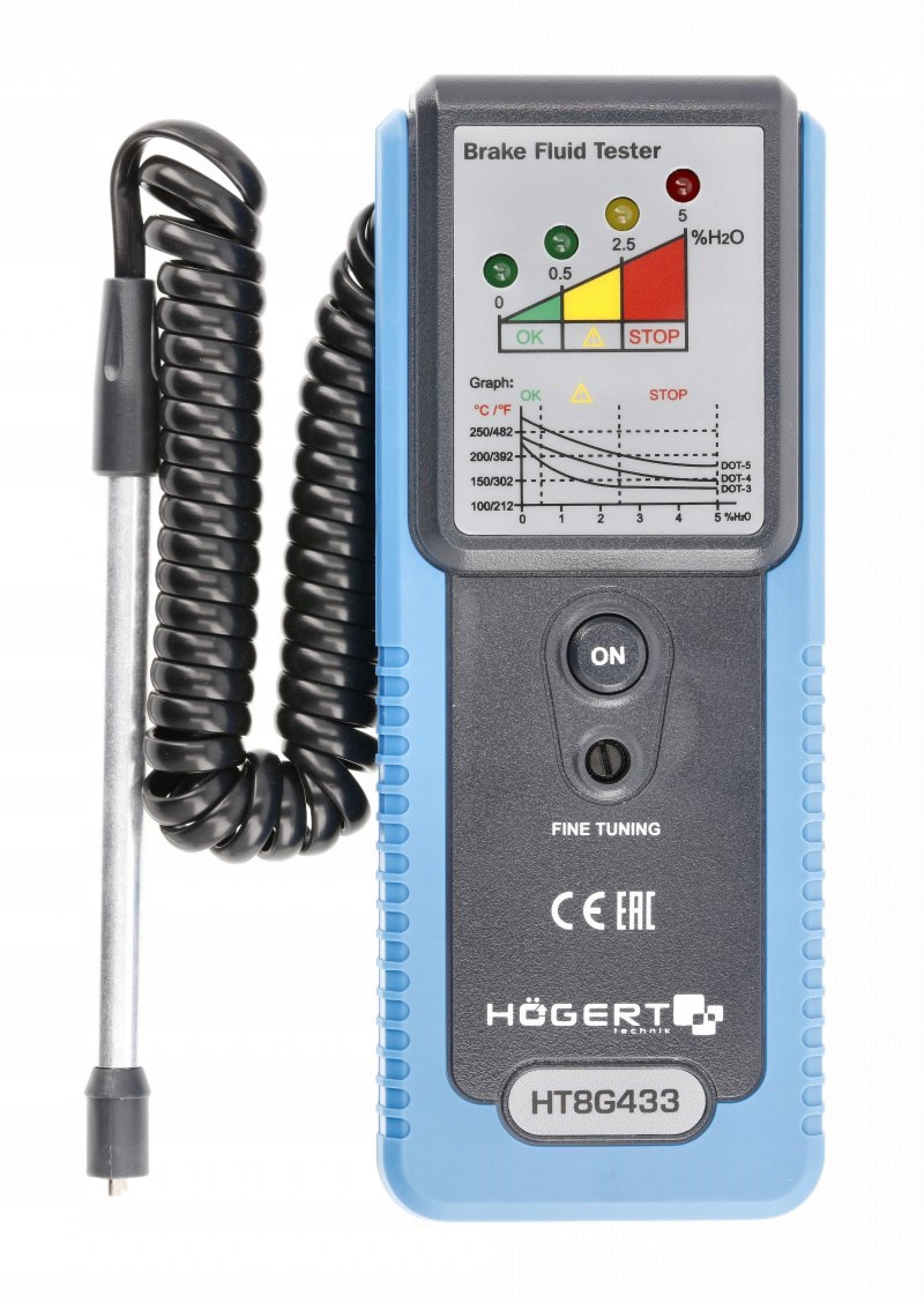 HOGERT Тестер тормозной жидкости HT8G433