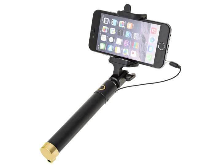 UCHWYT DO SELFIE MONOPOD KIJEK Z KABLEM SOLIDNY