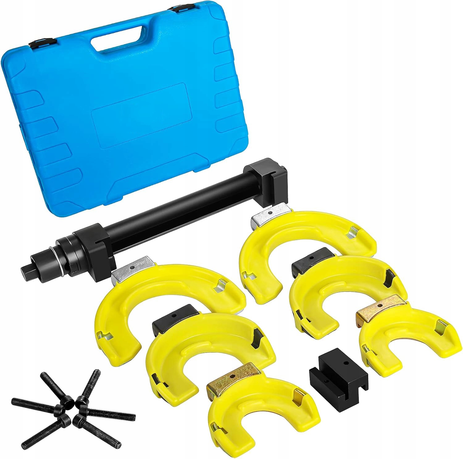 Mechanický Stahovač Pružin Silný 1,5T Mcpherson Kovaný S Nástavci