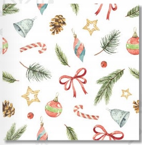 

Serwetki świąteczne papierowe 33x33 20szt BN128