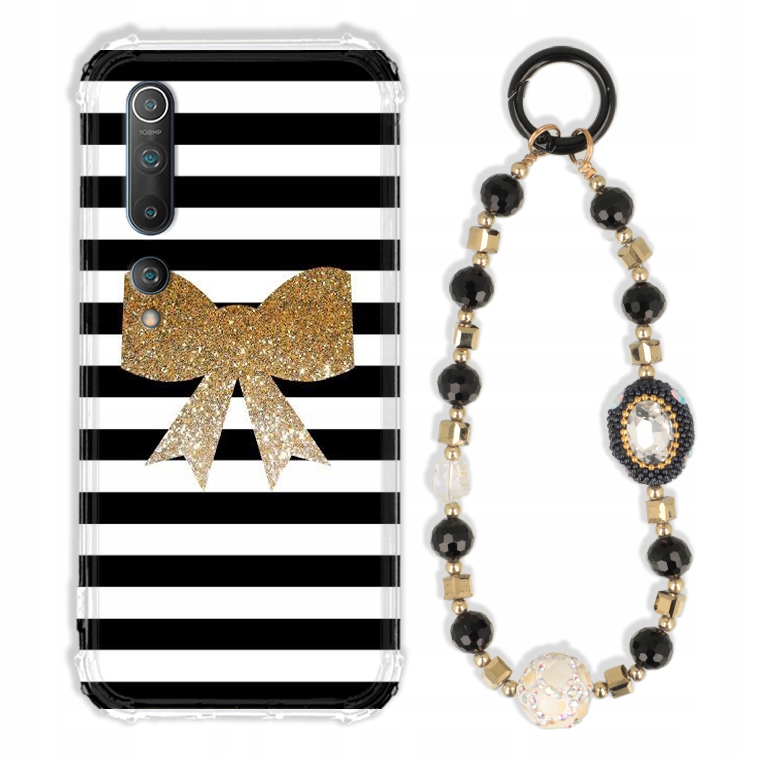 Pouzdro Pro Xiaomi MI 10 5G Antishock Zirkony Černo Zlaté Odolné| Silné