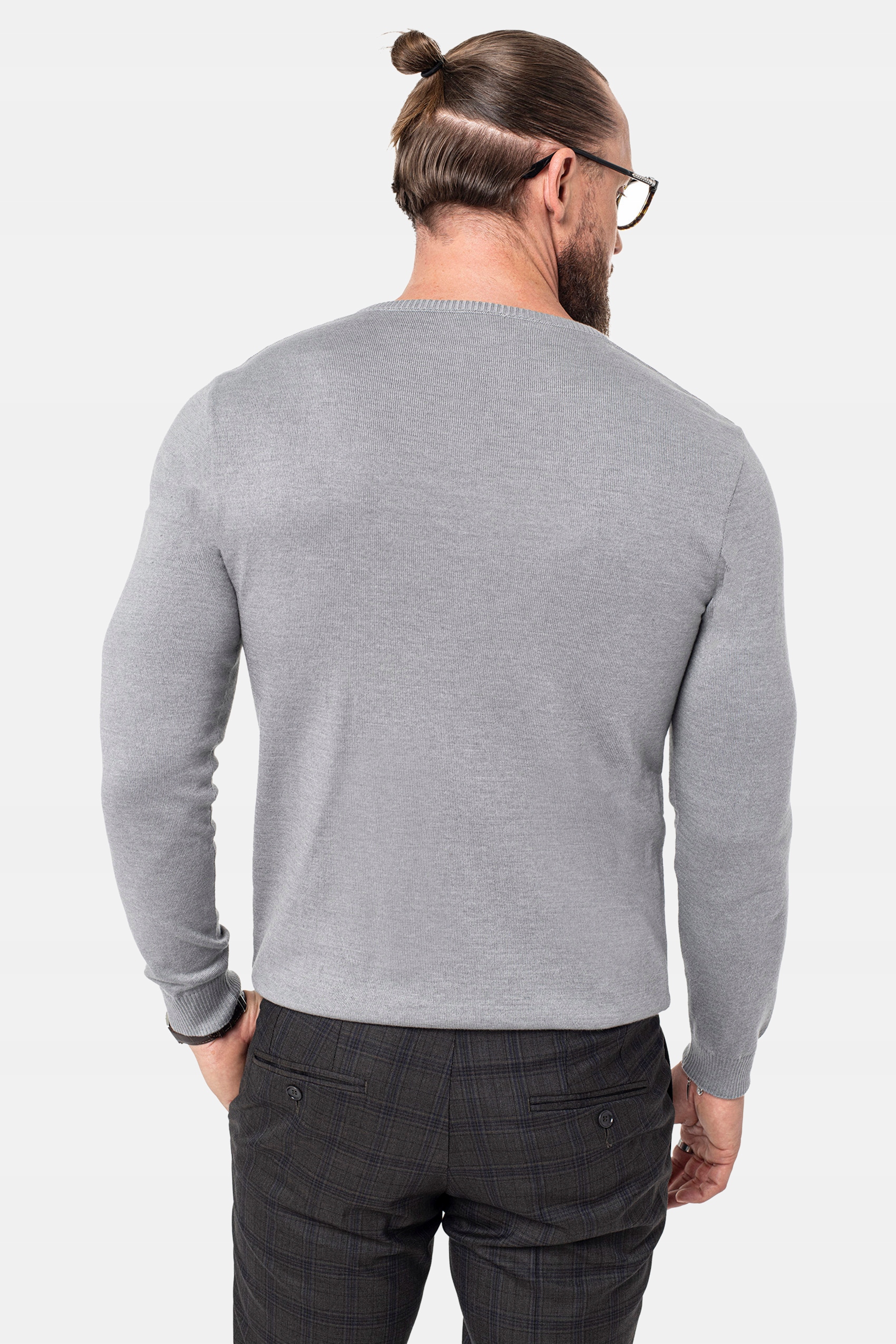 SWETER MĘSKI RECMAN VARLIN W SEREK SZARY L Marka Recman