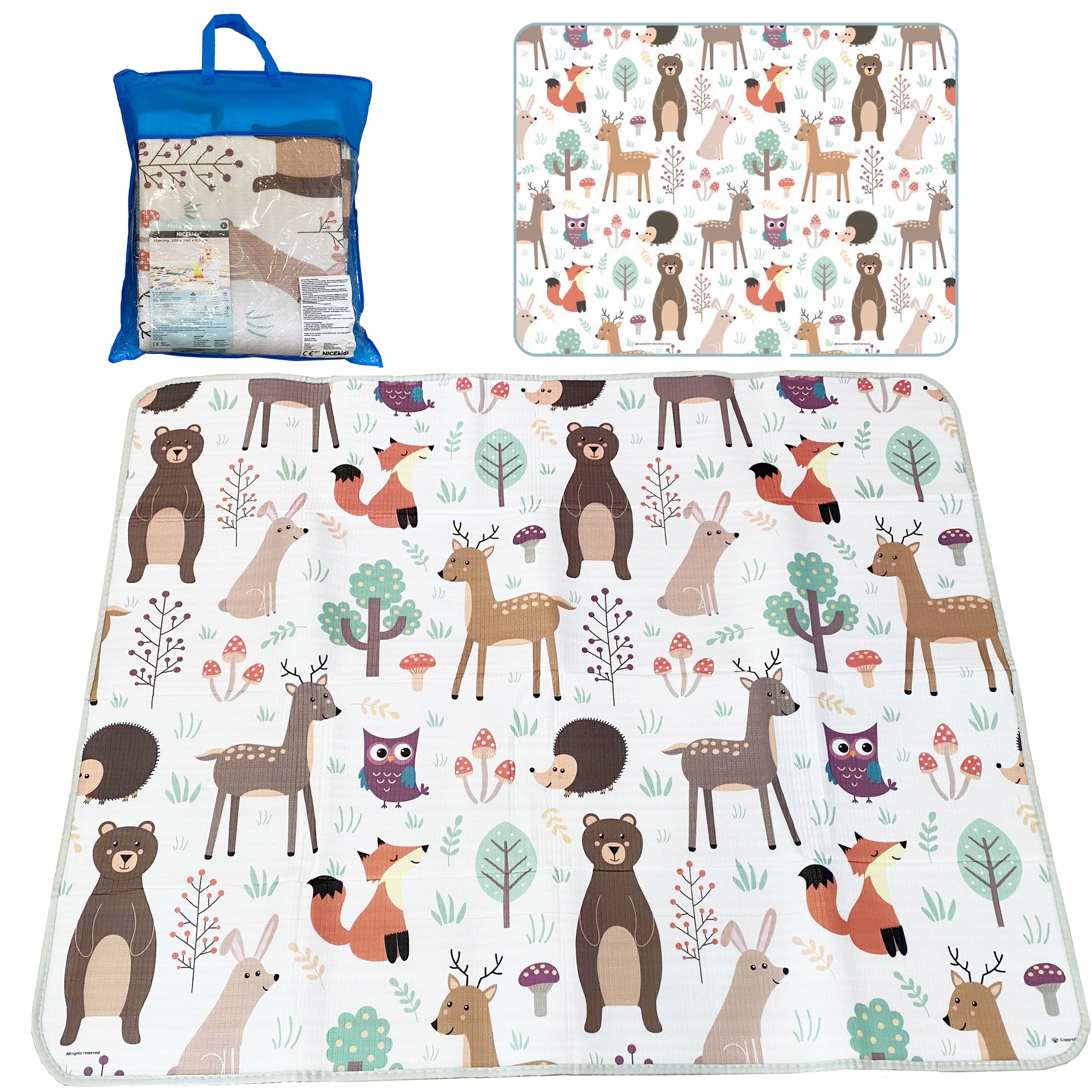 

Mata Zwierzątka Leśne 150x180