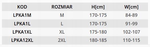 KALESONY zimowe ocieplane czarne LAHTI roz. L Kod producenta LPKA1L