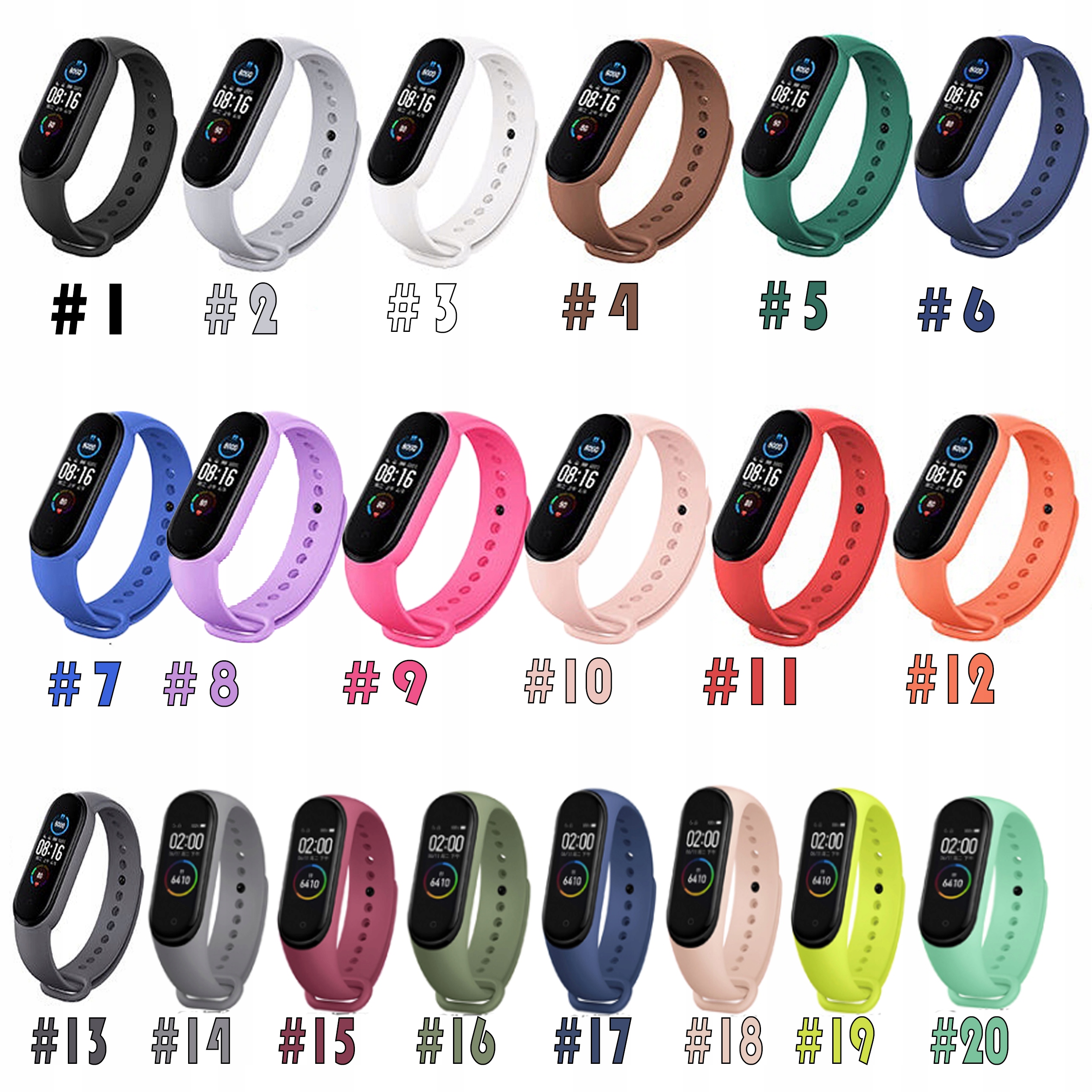 OPASKA PASEK DO XIAOMI MI BAND 5 6 ZAMIENNA BRANSOLETKA MIBAND Marka Inna