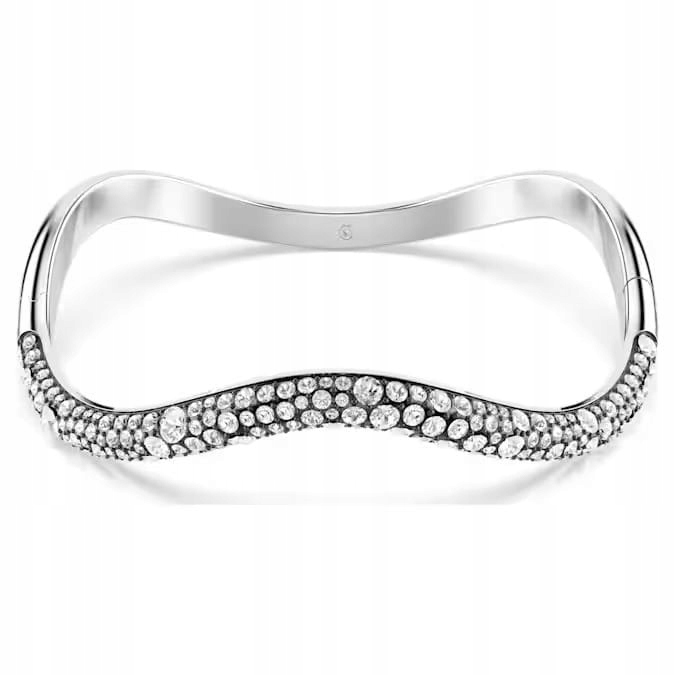 Náramek Swarovski bangle Sublima Krystaly ocel rhodiovaný uzavřený S