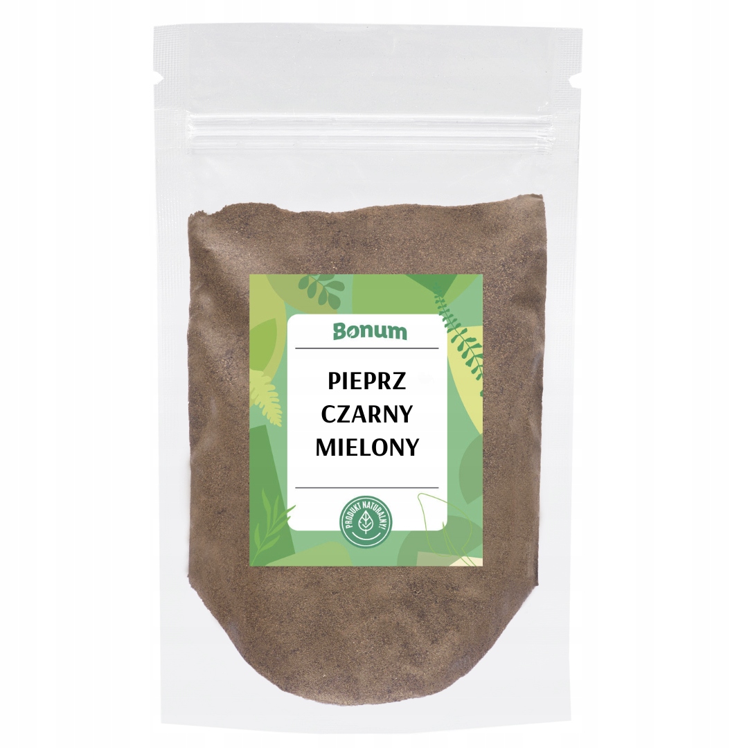 Levně Pepř Černý mletý Aromatický koření Přírodní čerstvý 1kg Bonum