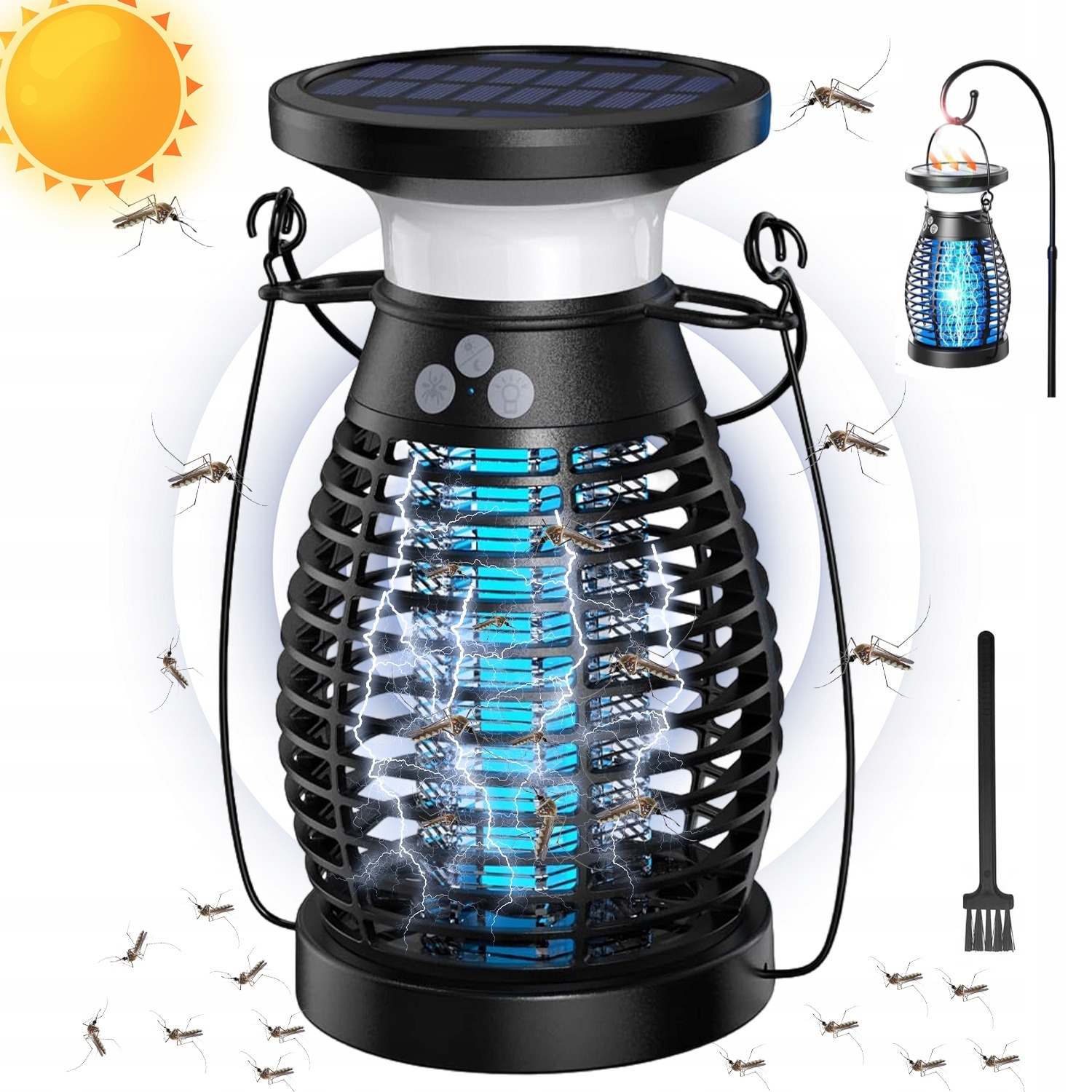 Insekticidní Lampa Napájená Solární Energií Do Ložnice, Voděodolná, IP66