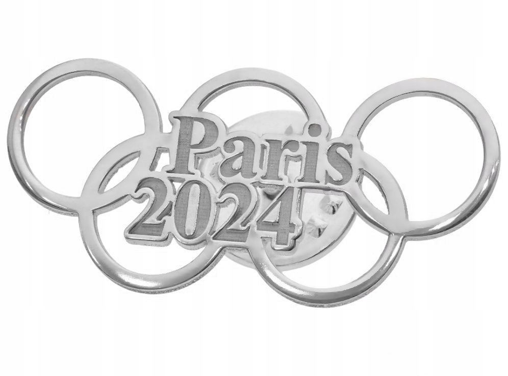 Stříbrný připínáček Ag 925 Olympijské hry 2024 Paříž PW0090524AR