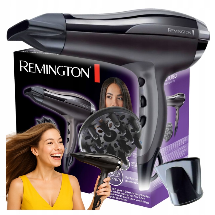 Suszarka Remington D5220 Jonizacja 2400W 90 Km/h