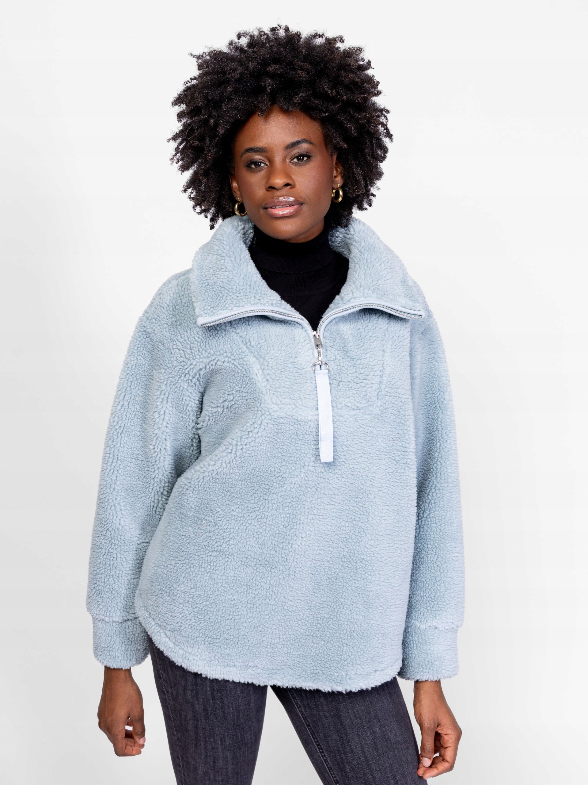 Heavy Tools Dámská Teplá Fleecová Rozepínací Mikina Cloud Modrá S