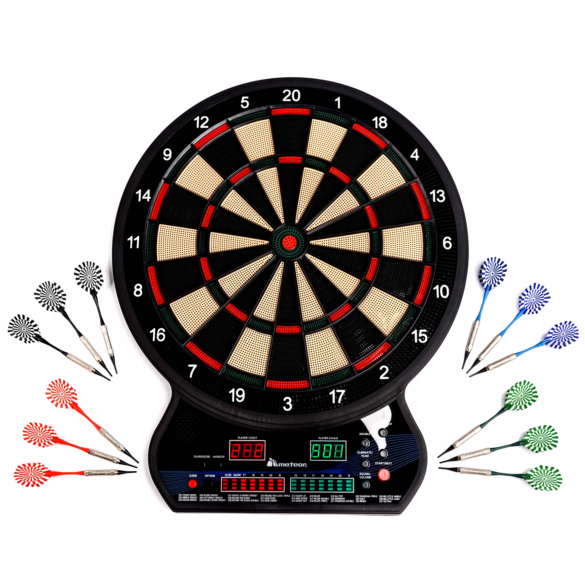 Tarcza Dart Elektroniczna Do Gry W Darta Rzutki Lotki METEOR