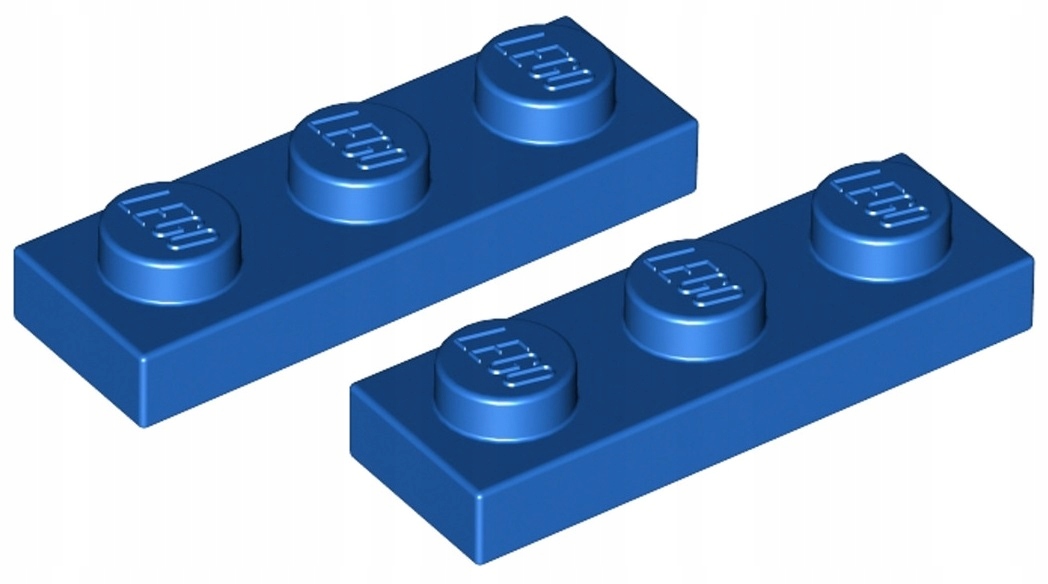 

Lego Płytka 1x3 Niebieska/Blue 3623/362323 2szt.