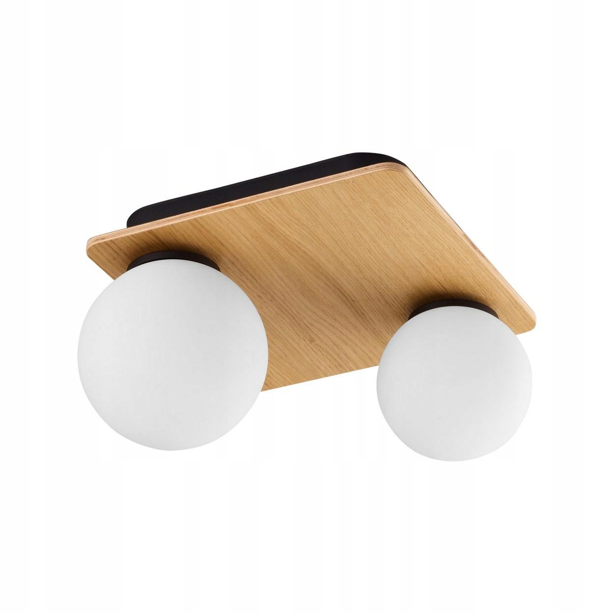 Stropná lampa Bianca Čierna Hnedá Sklenené Tienidlá 2xG9 moderné závesné