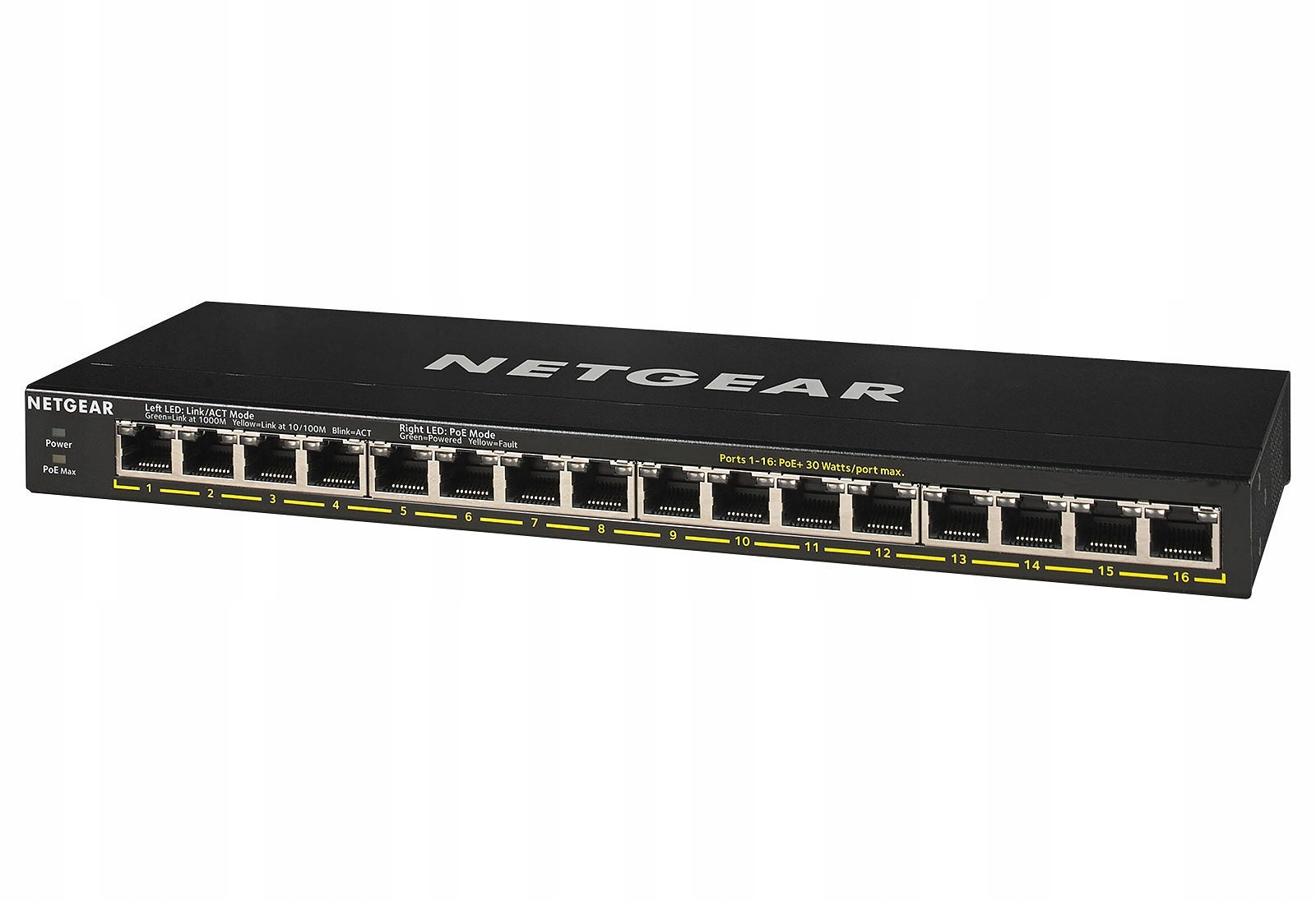 Netgear 16PT Ge Unmanaged Swch Hi-pwr Poe+ GS316PP-100EUS
