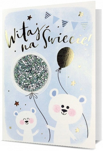 

Kartka na Narodziny Dziecka pięknie zdobiona H2474