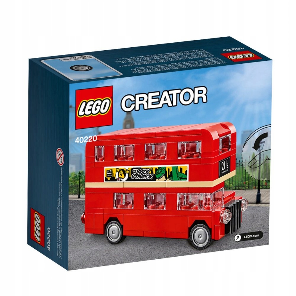 LEGO 40220 CREATOR - LONDYŃSKI AUTOBUS - LONDON BUS EAN (GTIN) 5702015595407