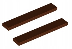 

Lego płytka gładka 1x6 brązowa 2 szt. 6636 Nowa