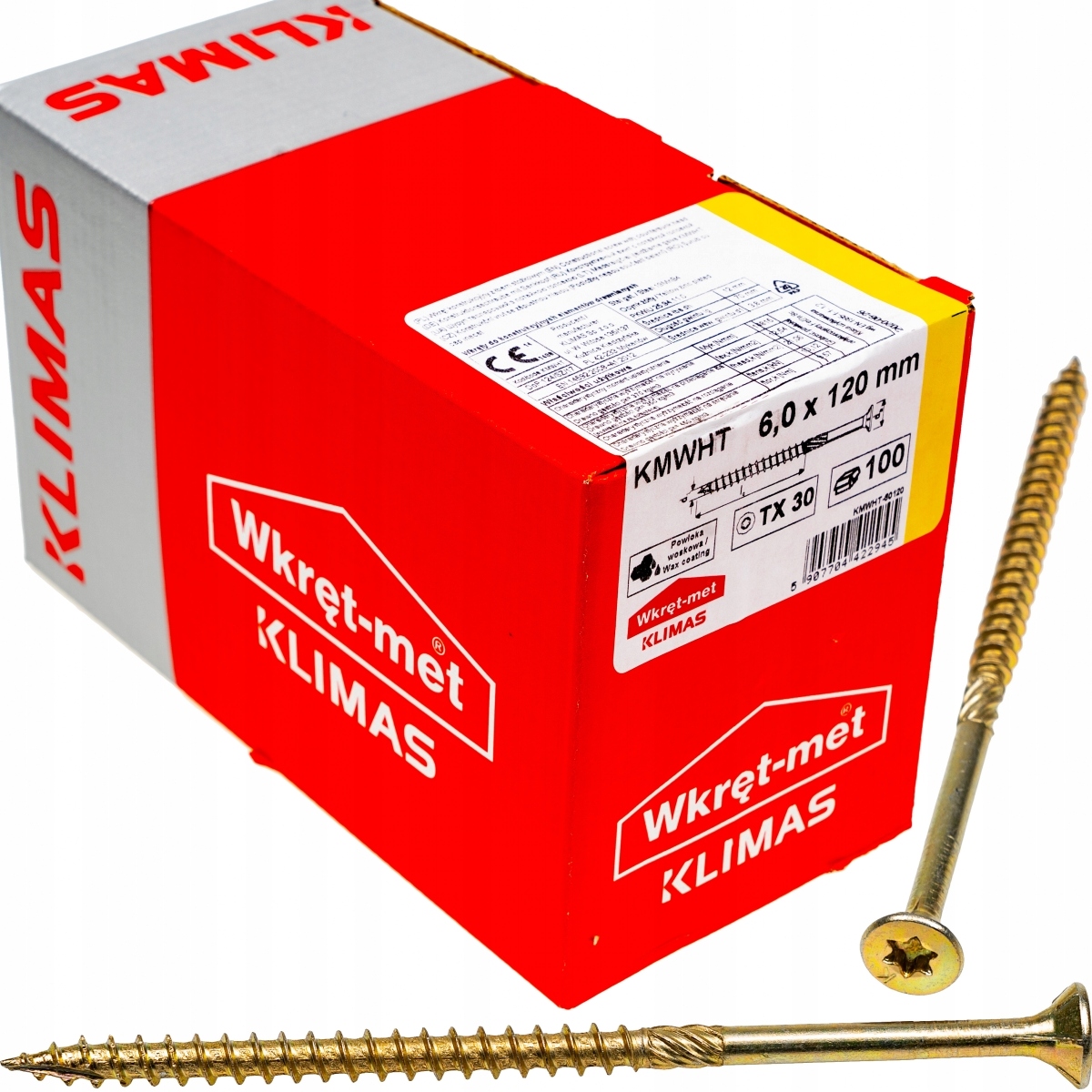 

Wkręty ciesielskie Tx 6x120 do drewna osb 100szt