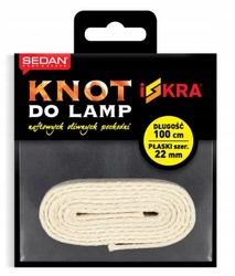 

Knot do lampy olejowej naftowej płaski 22mm 100cm