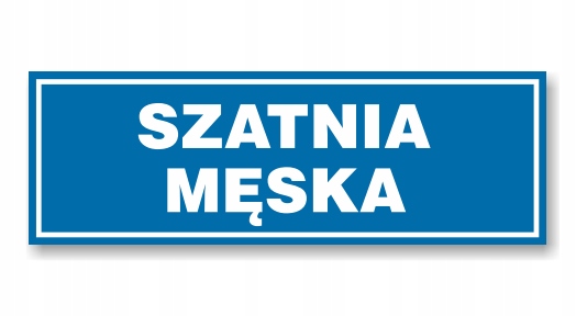 Tabliczka OP-16 - SZATNIA MĘSKA