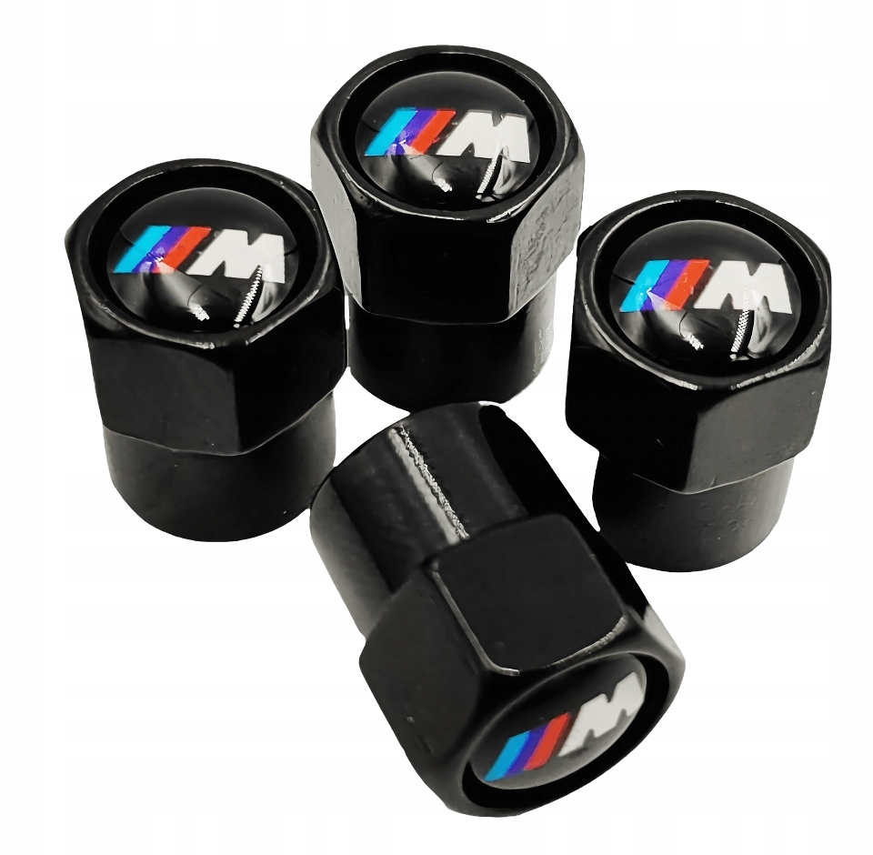 NAKRĘTKI M POWER NAKŁADKI NA WENTYLE CZARNE BMW