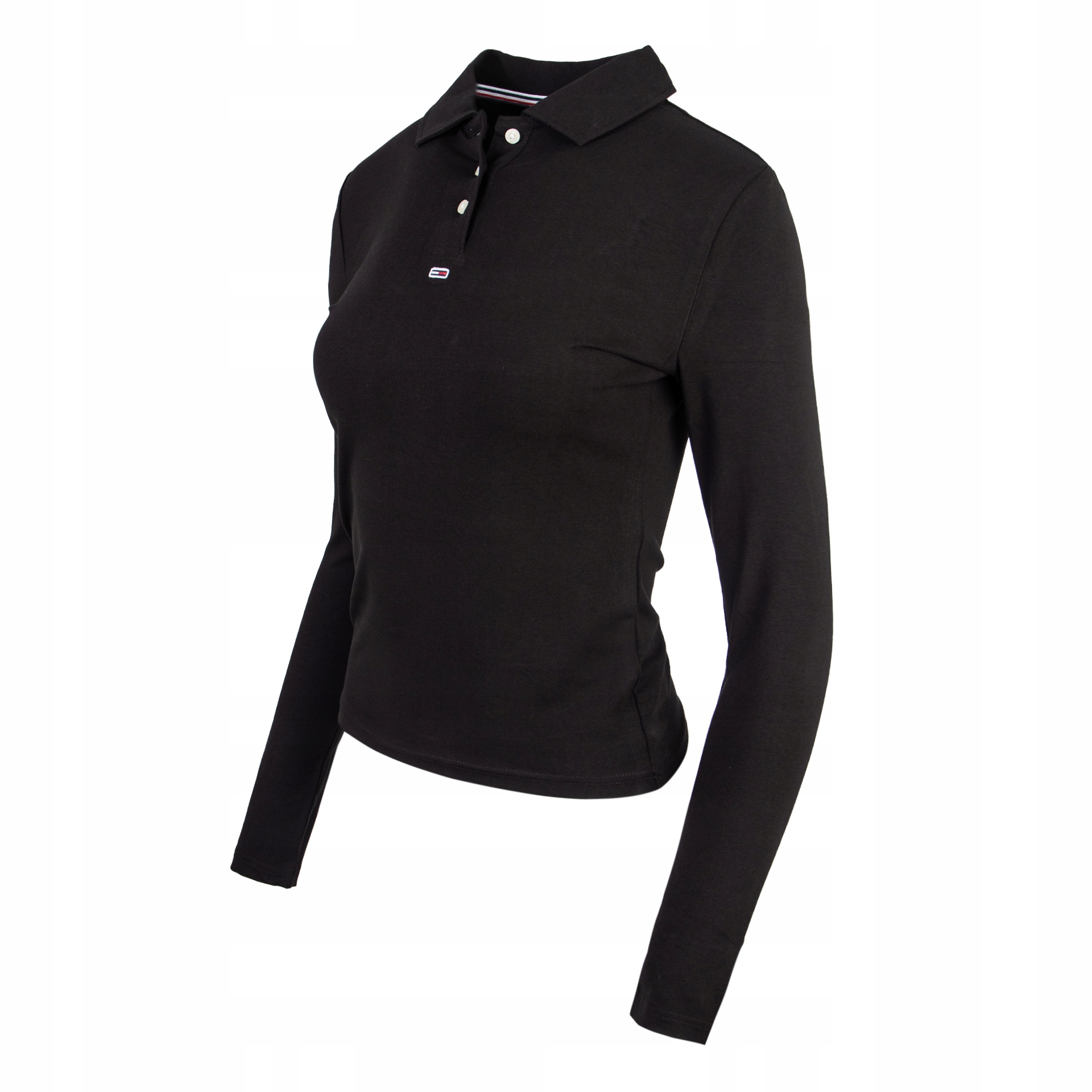 Tričko s dlouhým rukávem Tommy Hilfiger Černé L