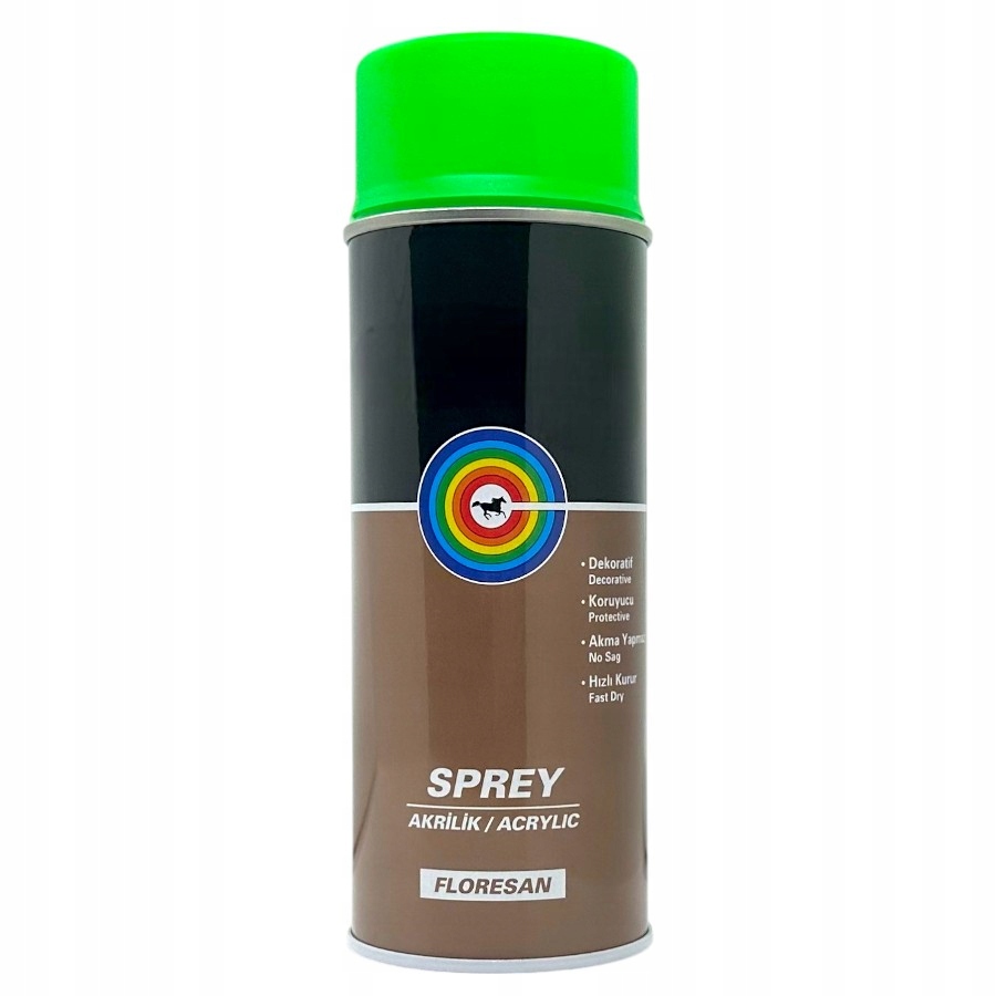 Farba Fluorescencyjna do dekoracji Zielony Neon Fluo Spray 400ML