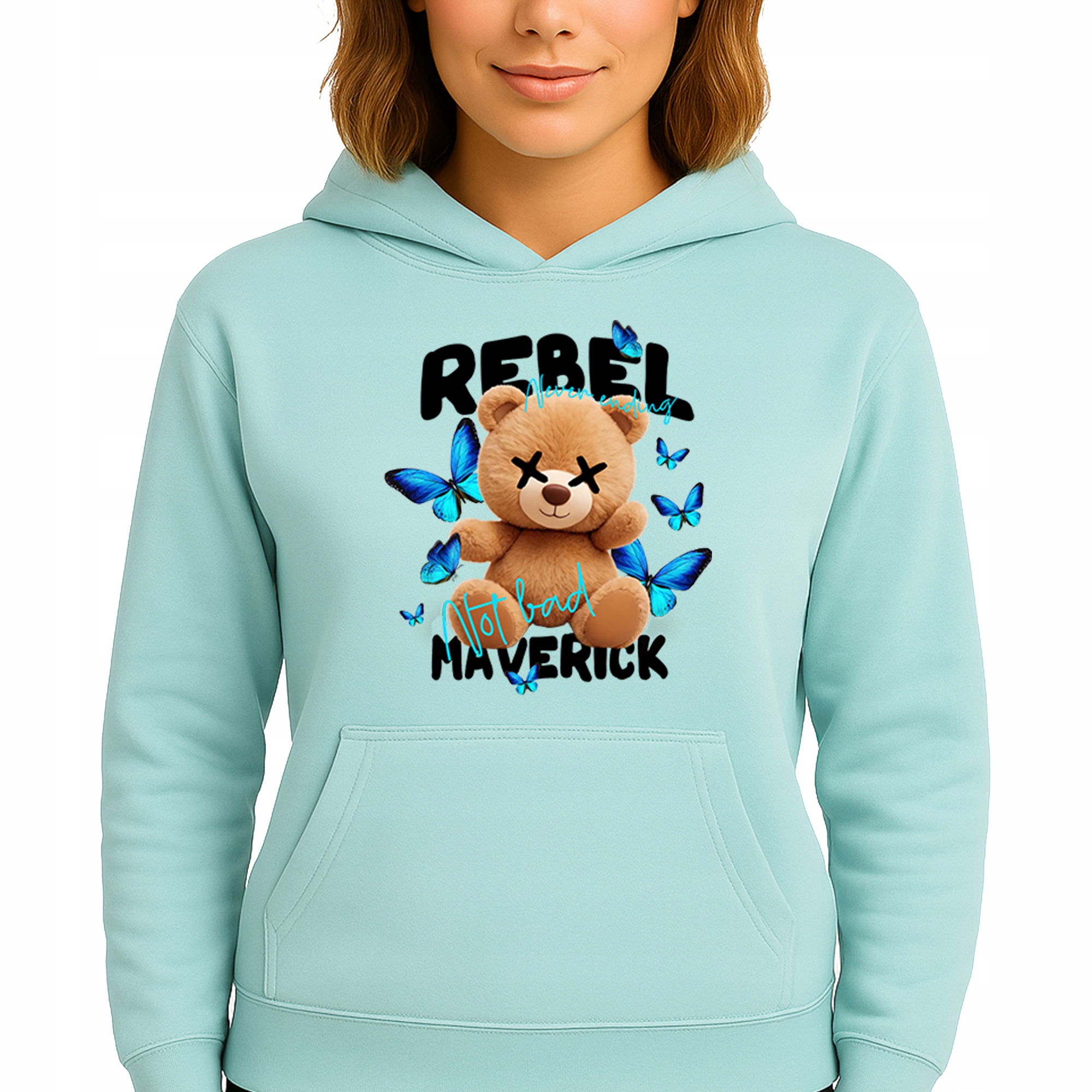 Mikina Mátová Hoodie S Kapucí Bavlněná Módní Rebel Maverick S