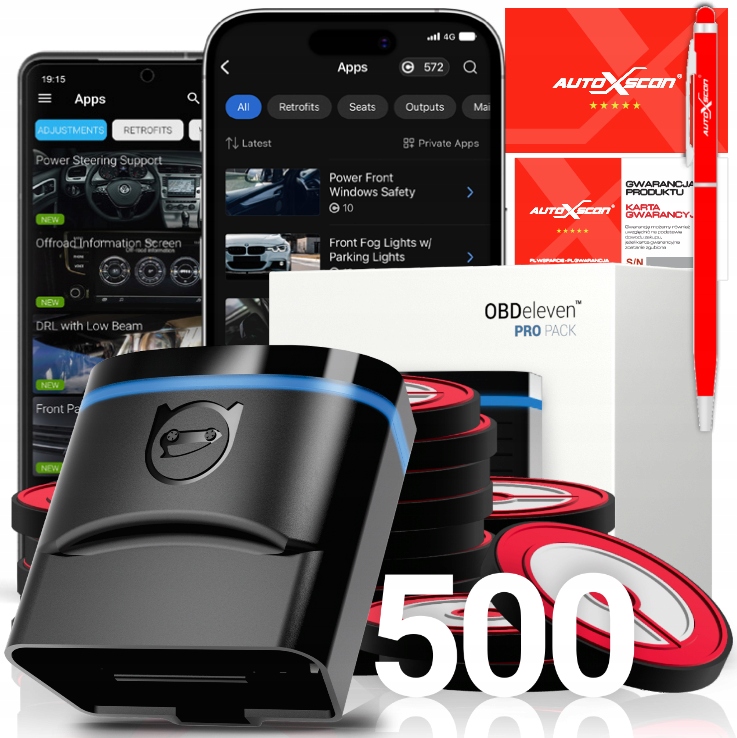 Rozhraní Vag OBDeleven Pro Pack 500 kreditů Next Generation Polský Dealer