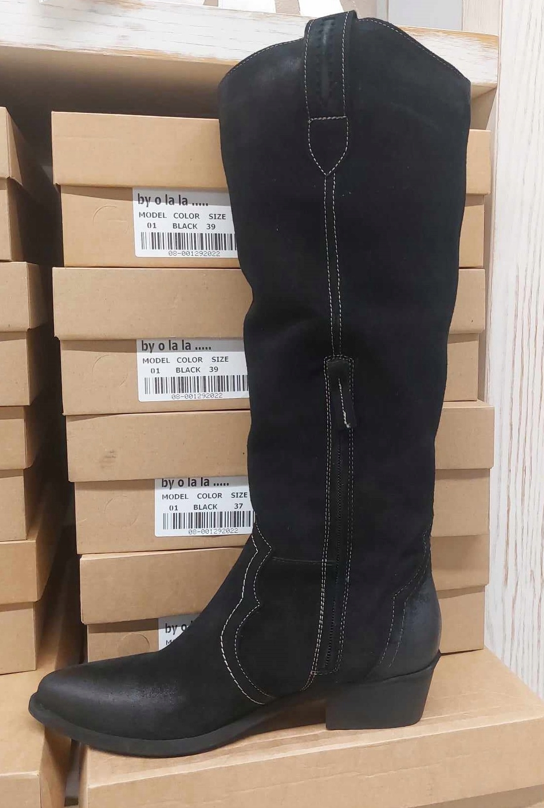 kowbojki kozaki damskie BY O LA LA skóra 37 Rozmiar 37