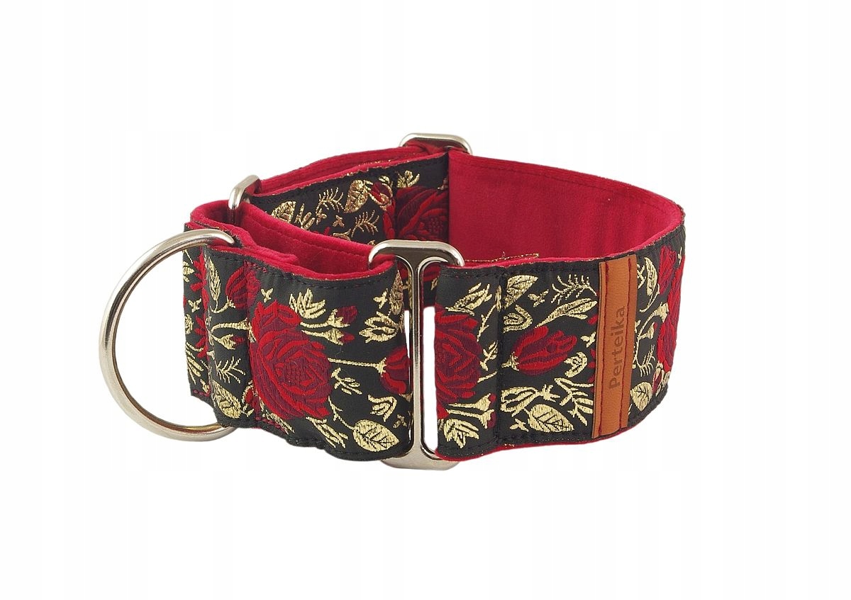 

Obroża martingale dla charta szer.5cm, obw.27-39cm