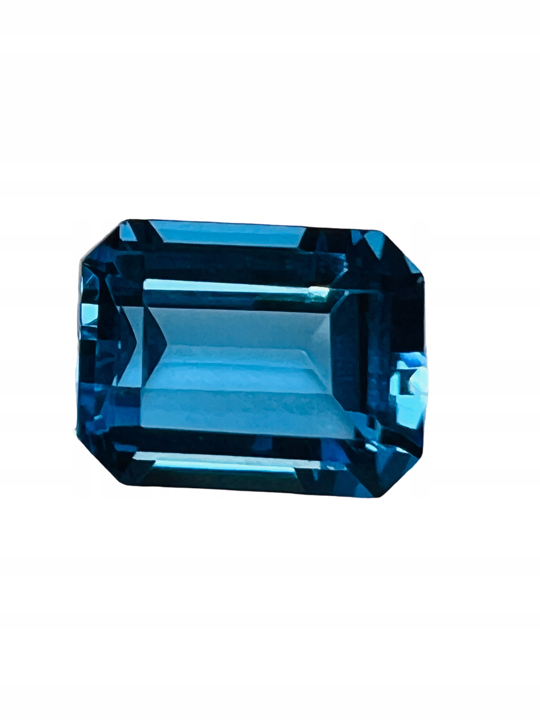 Topaz Swiss Blue Osmiúhelník 10X8