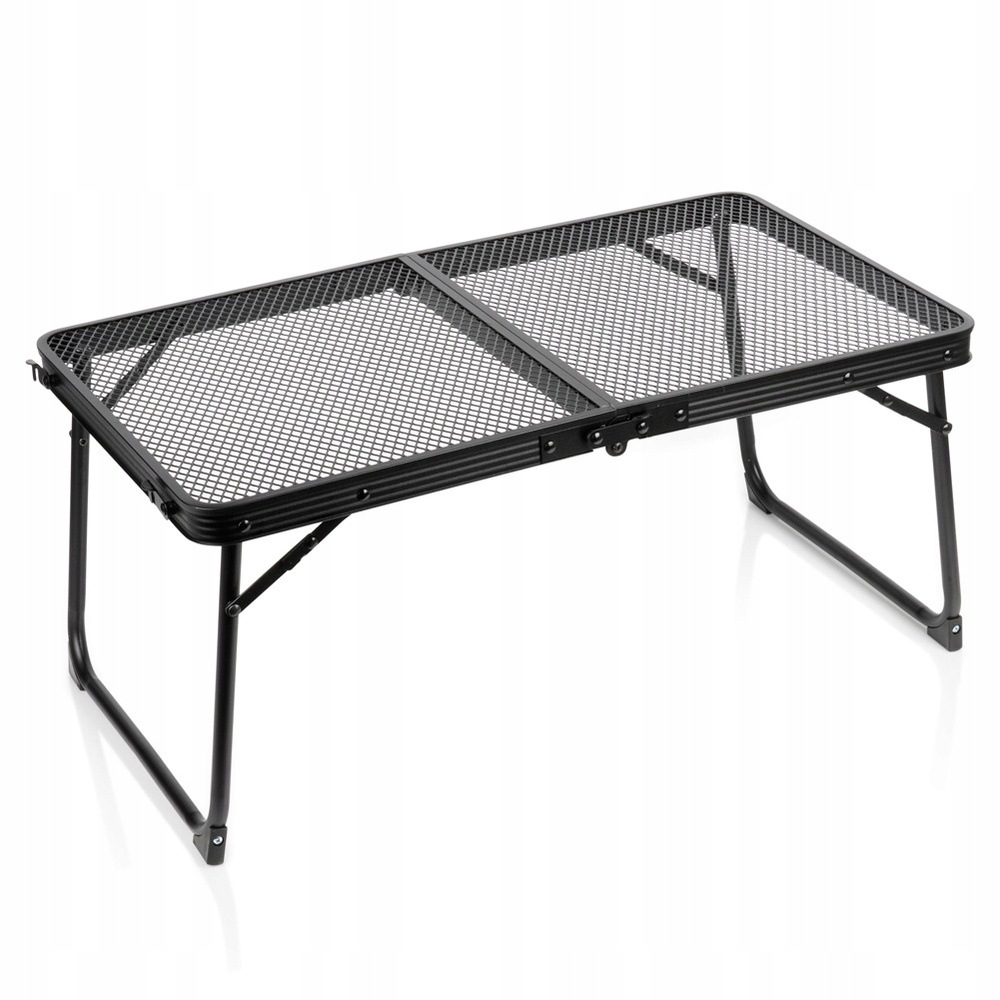 Skládací Hliníkový Turistický Stůl 70 X 40 CM Černý Pro Kempování V Pikniku